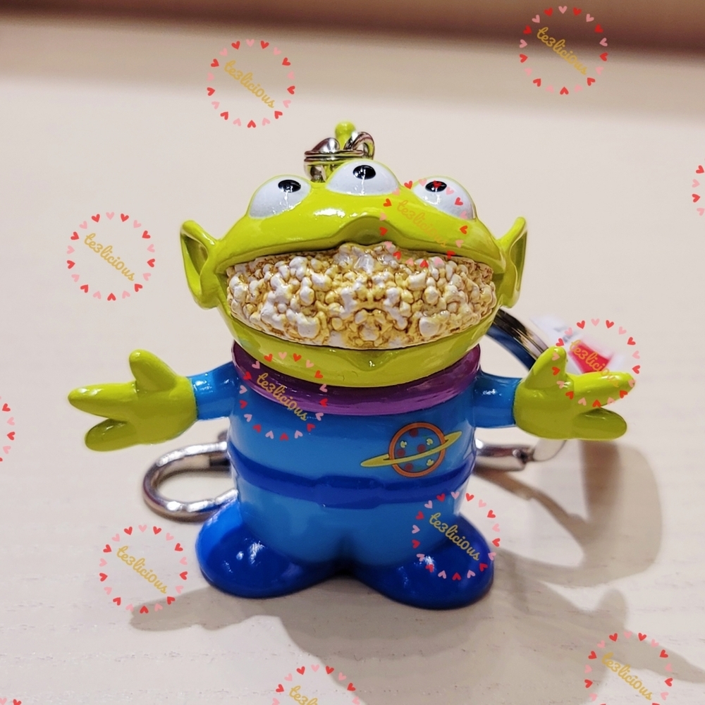 DISNEY PARKS ALIEN POPCORN BUCKET KEYCHAIN - Picture 3 of 4